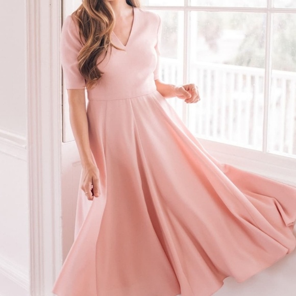 Gal Meets Glam Dresses & Skirts - Gal Meets Glam Rose Pink Midi Dress